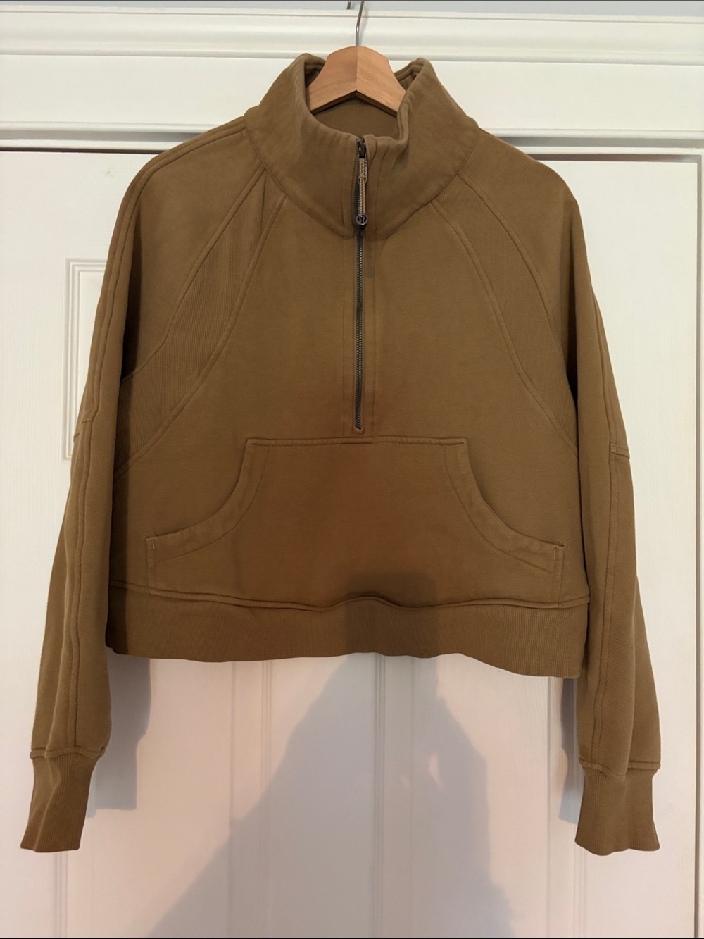 lululemon athletica Cropped Half-Zip Pullover - Brown